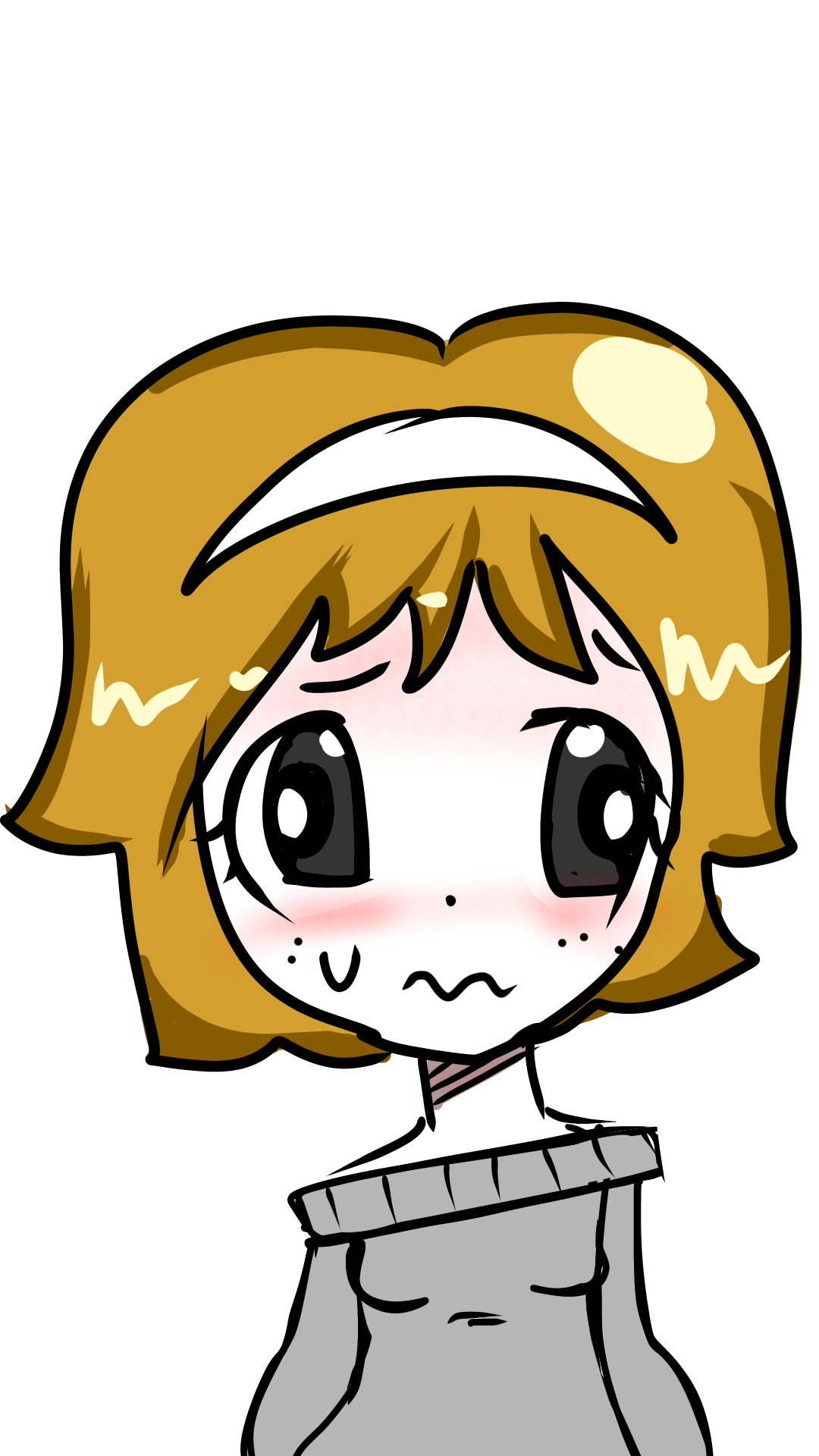greckle, femjak, anything is more ias than vlodson, 1soyjak, black eyes, blonde hair, confused, cute, derp, derpibooru