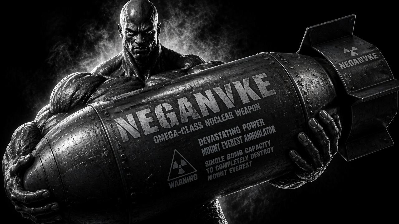 gigachad, aryan beast bomb, bald, balding, black and white, black skin, buff, closed mouth, giganigga, muscles