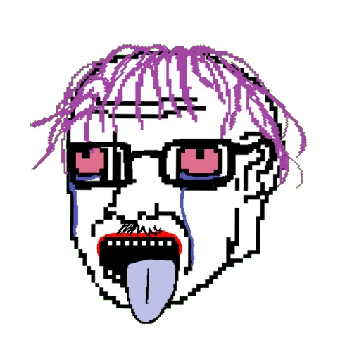 bernd, troonjak, soyline miami, black eyes, crying, front view, glasses, hair, head, no beard