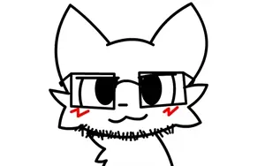 unknown, animated, bait, baited everyone award, black eyes, boykisser/silly catykisser, cute, femboy, front view, furry