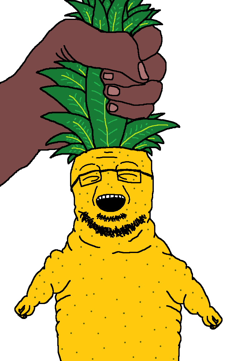 prematurejak, arm, blind, brown skin, closed eyes, food, forehead lines, fruit, glasses, hands