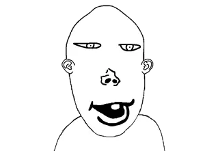 vlodson, vlodblod, bald, black eyes, ear, looking at you, no beard, no glasses, nose, open eyes