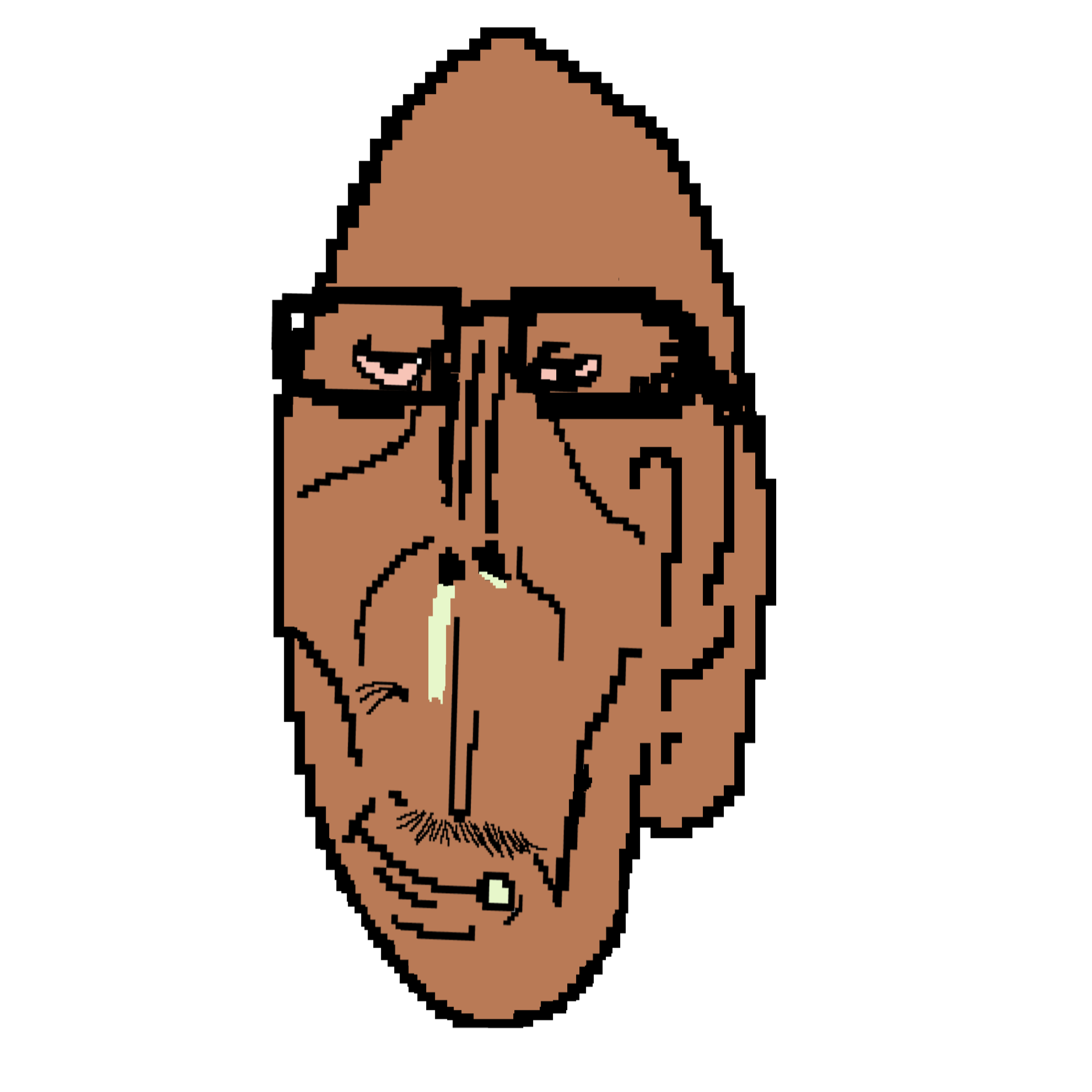 markiplier soyjak, euromutt, euromutt, muttverse, soyline miami, 1soyjak, bald, black eyes, brown skin, closed mouth