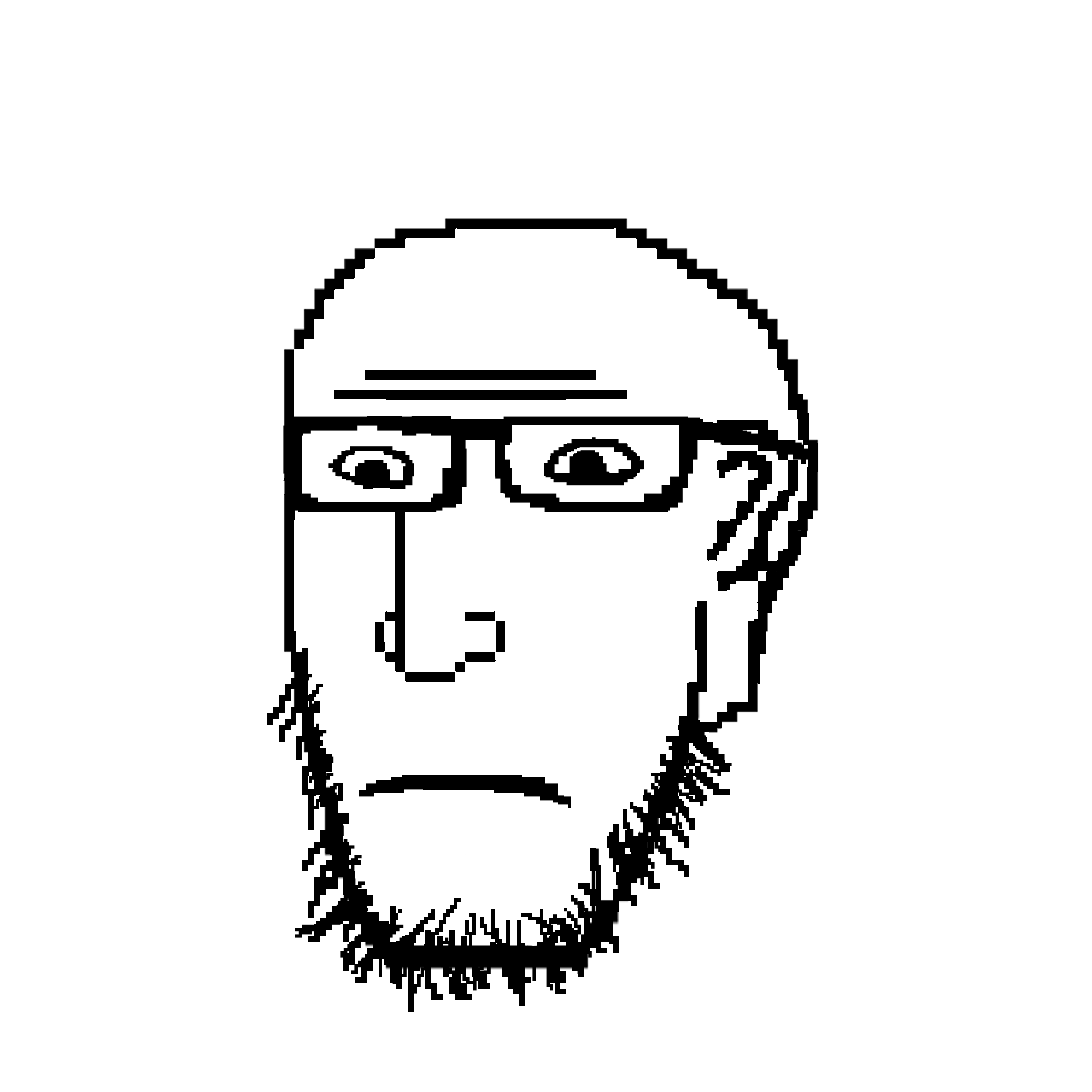 markiplier soyjak, neutralplier, threefourthsplier, soyline miami, 1 year on bald men with glasses website, bald, black eyes, closed mouth, front view, glasses