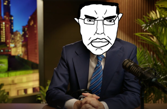 chudjak, pol face, america first, city, clothes, cringe, cup, gay, glasses, hair