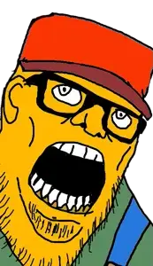 stu, /tv/, clothes, ear, fat, glasses, hat, open mouth, overalls, sneed