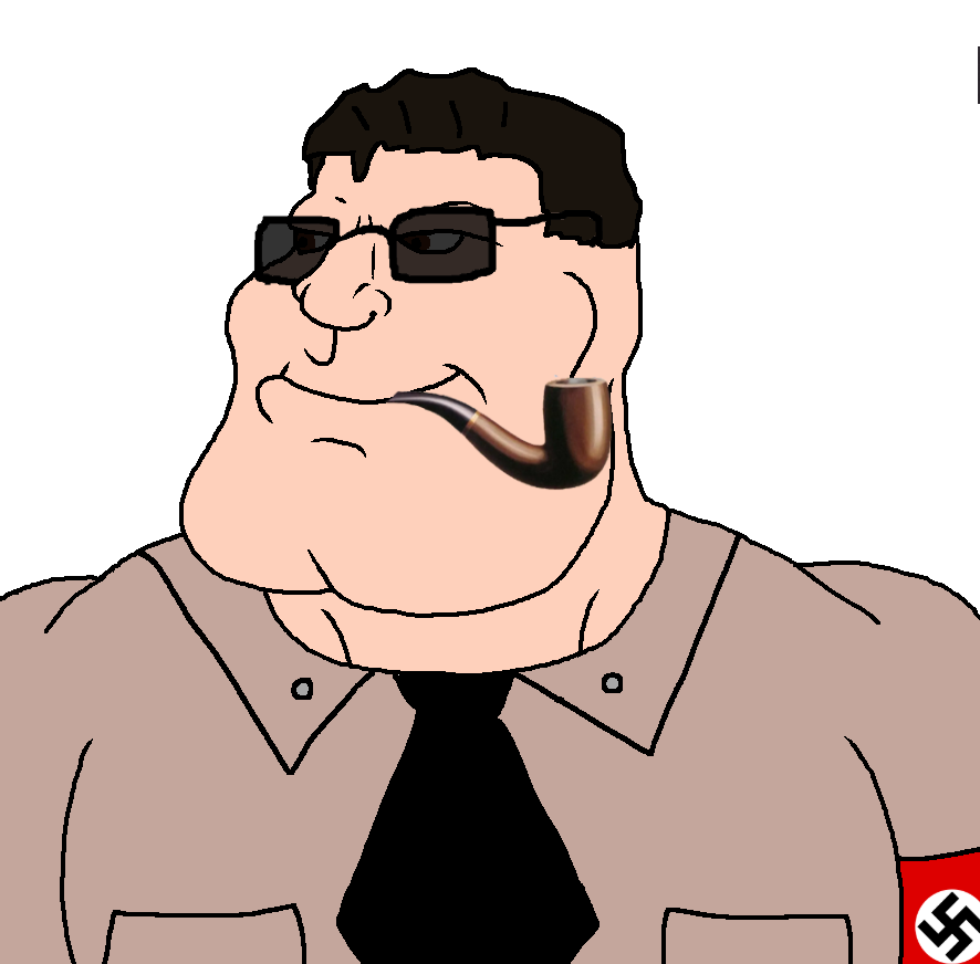 tacoblimp, mexigemmy, gemmy, a10 eyes, american nazi party, armband, blue eyes, buff, chiseled jawline, closed mouth