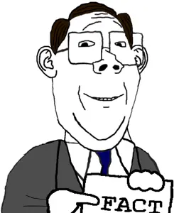 gapejak, protestantjak, wholesome soyjak, brown hair, business, clothes, ear, fact, glasses, hair