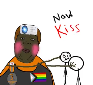214021 - soybooru.com - arm bald biting_lip closed_mouth cobson distorted doll full_body glasses hornyson kiss nose now_kiss open_mouth rage_comic stick_figure stickman stickmen stubble text white_background.png