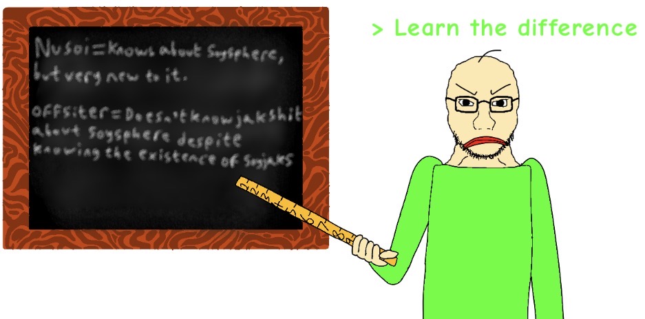 baldi, soyak, baldijak, soyak (irritated), soyak front, 1soyjak, angry, arrow, baldijak, chalk