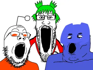 gapejak, markiplier soyjak, tony soprano soyjak, longplier, soyjak trio, trios & duos, 3soyjaks, 4chan, 4cuck, anime