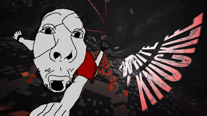 fisheyejak, bald, clothes, glasses, hands, holding, indie game, industrial, ladder, markiplier