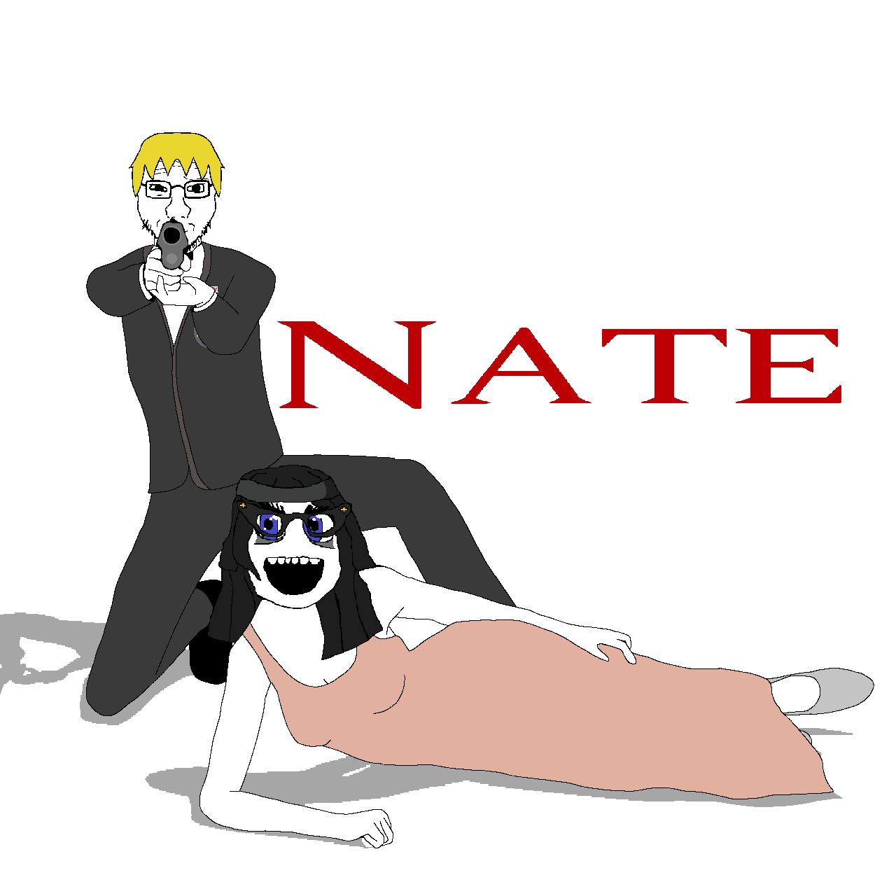 nate higgers, soytan, soyak, soyak front, natejak, 2soyjaks, award, blonde hair, crouching, dress