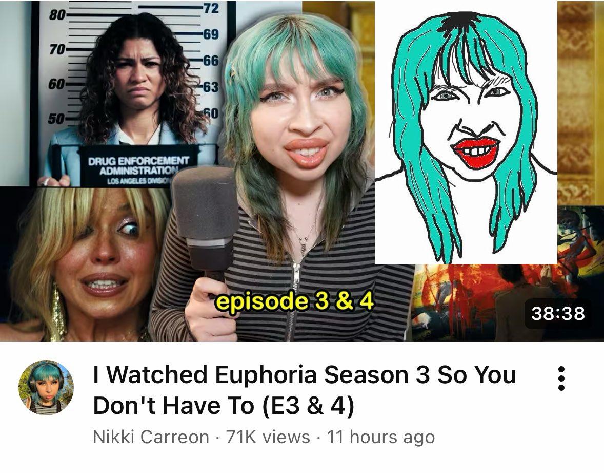 wojak, femjak, foidjaks, big lips, big nose, big red lips, blue hair, dyed hair, female, foid