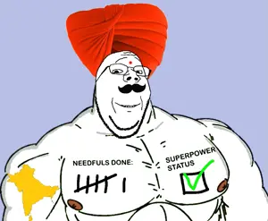 gapejak, wholesome soyjak, /fit/, bindi, buff, clothes, country, glasses, hat, india