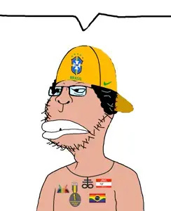 228535 - soybooru.com - 1_year_on_bald_men_with_glasses_website 1soyjak android black_hair blue_glasses brazil brazil_national_football_team brazil_pride brazilmutt closed_mouth front_view frown glasses hair half_body hel.png
