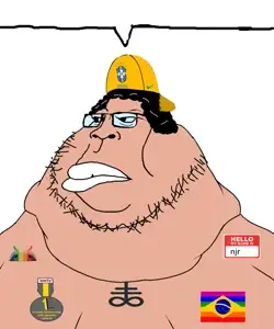 228555 - soybooru.com - 1soyjak afro android black_hair blue_glasses brazil_pride brazilmutt fat front_view frown glasses hair long_hair looking_to_the_left meximutt morbidmutt namefags njr_(user) open_eyes portrait pride.png