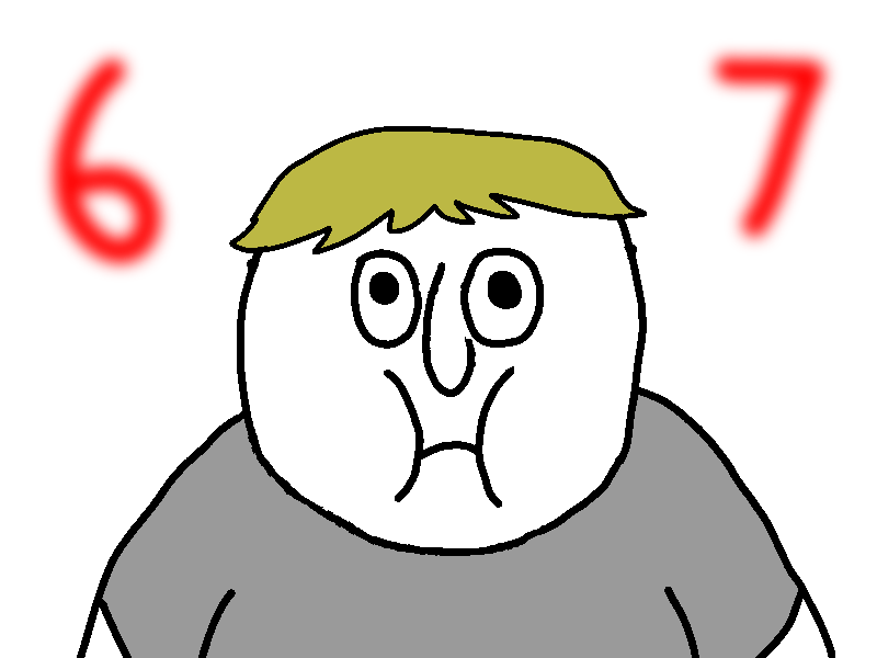 shoopjak, 1soyjak, 67, bald, black eyes, blonde hair, cleavage, closed mouth, fat, front view