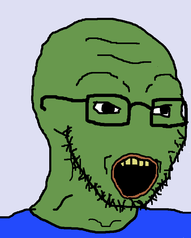 tillkrannies, pepe, soyak, amphibian, animal, bald, big lips, black eyes, blue shirt, forehead lines