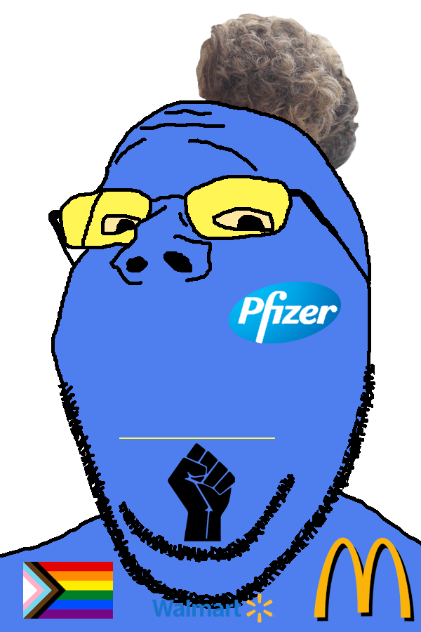 gapejak, wholesome soyjak, nonexistent admins, x immigrants, 1soyjak, blm, blonde hair, blue skin, brown hair, closed mouth