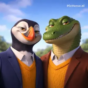 PixVerse_V6_Image_Text_720P_a_puffin_man_and_a.mp4
