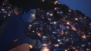 chudjak, black eyes, black hair, blue skin, closed mouth, clothes, dark eyes, dark hair, ear, eyebrows
