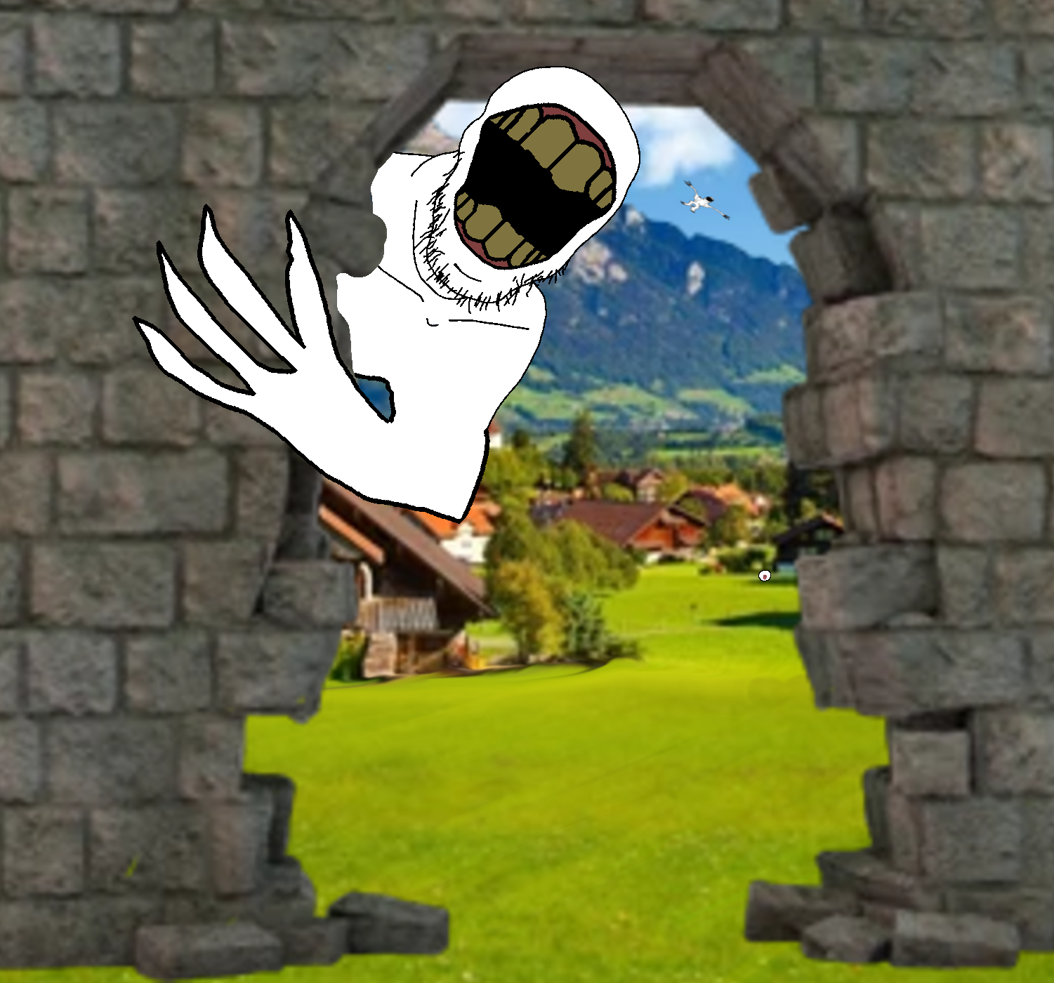 a24 slowburn soyjak, bernd, feraljak, fingerboy, teethboy, tongueboy, 3soyjaks, bald, brick, building