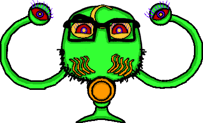cobson, olgolstein, olgolstein front, 1soyjak, 4 eyes, alien, bald, big eyebrows, bushy eyebrows, chu teng