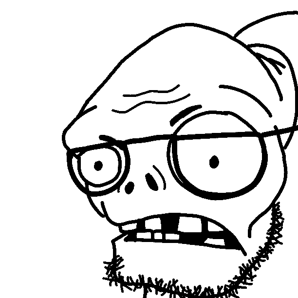 zombiejak, gargantuar, 1soyjak, angry, bald, black eyes, buff, eyes, forehead lines, forehead wrinkles