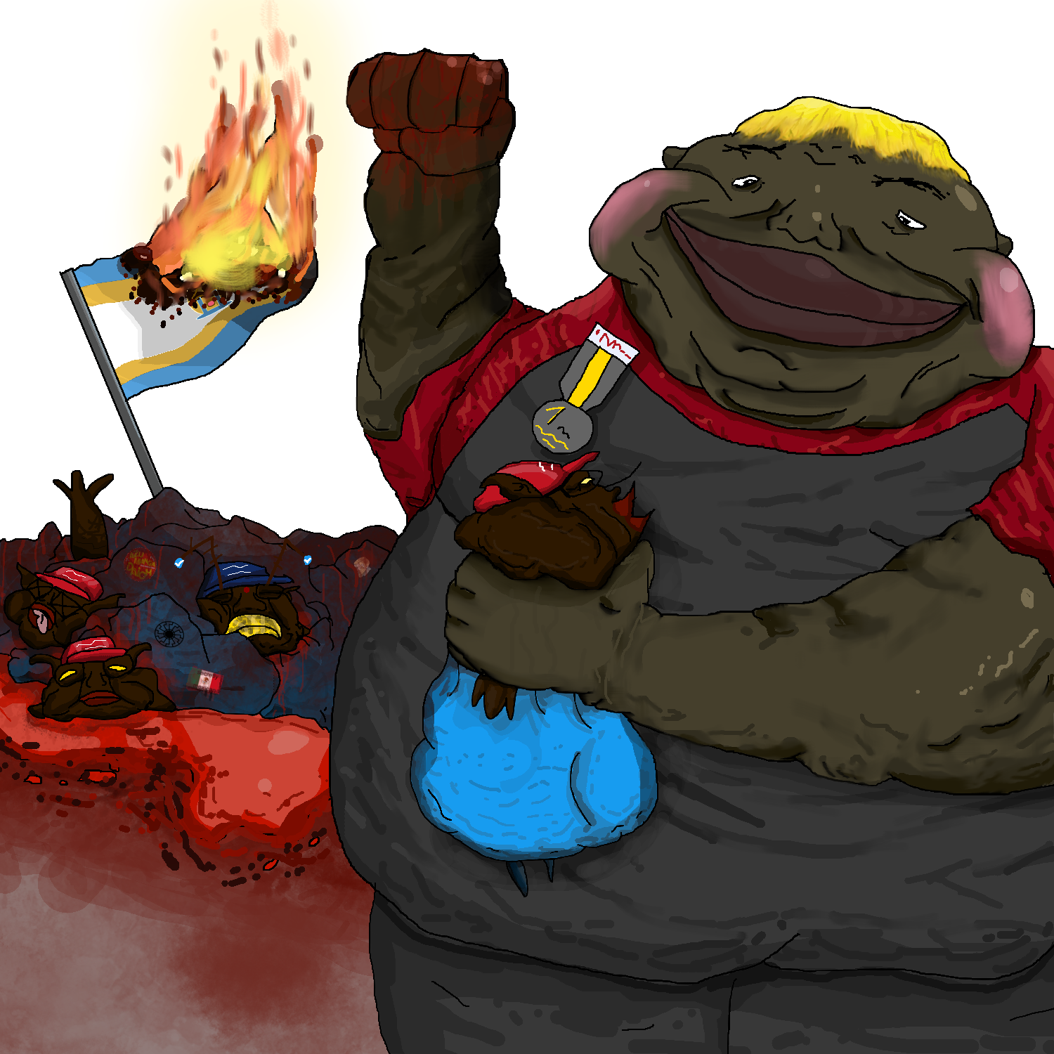 cutecrab, groyper, hunky, pepe, yes chad, alicia, brandon, meximutt, branigger, fat alicia