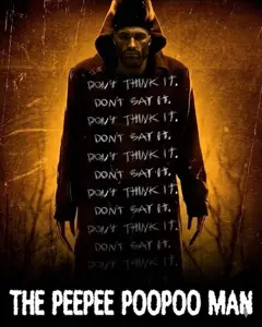 gigachad, cloak, clothes, hood, pee, pee pee poo poo man, piss, poo, shit, text