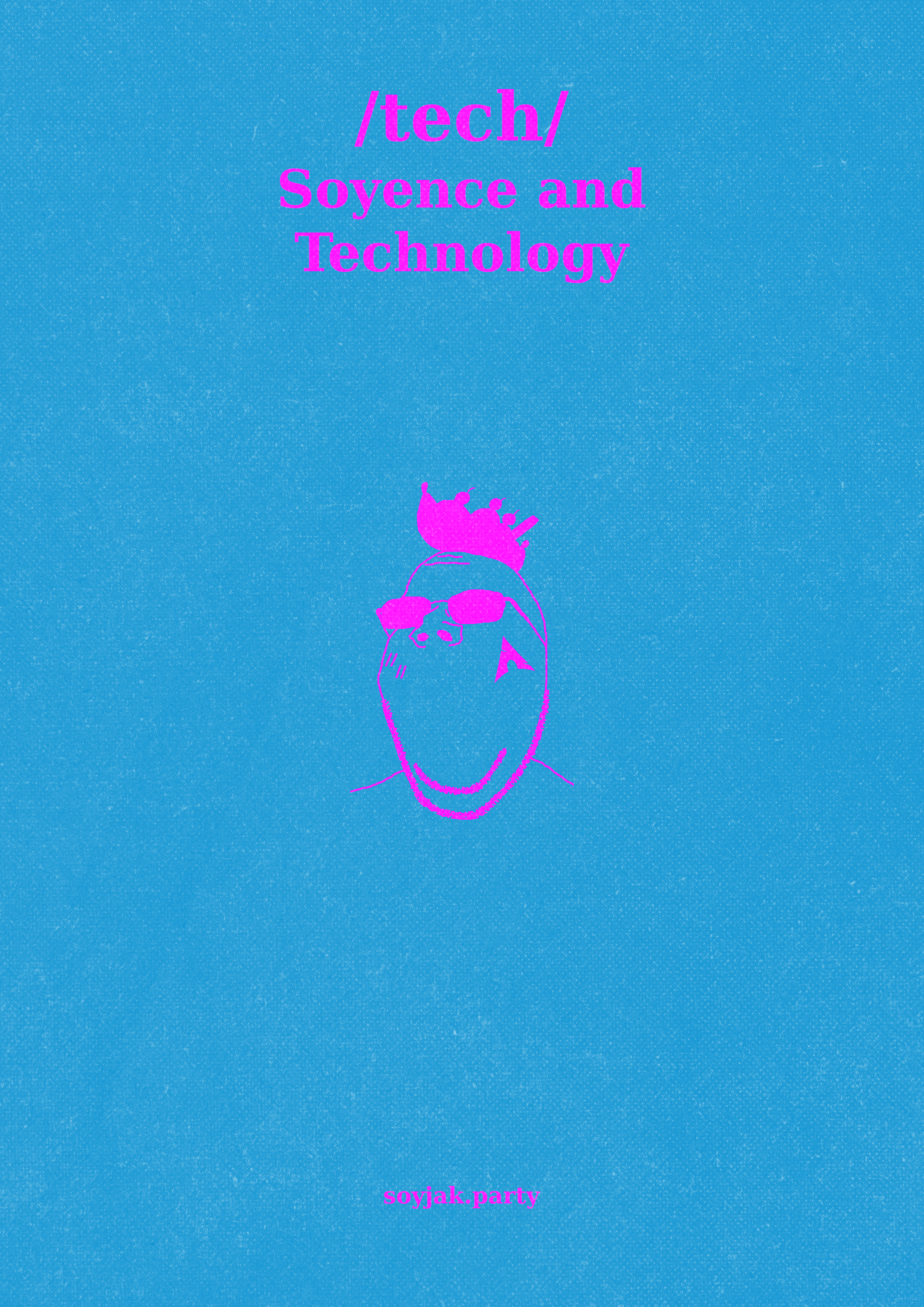 gapejak, wholesome soyjak, board posters, /tech/, arch linux, banana, banana split, banana split ice cream, blue background, boards