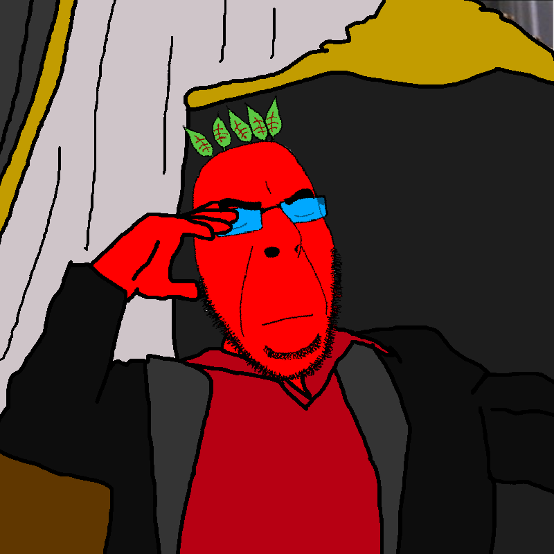 cobson, admin, al pacino scarface, beet, beetroot, blue glasses, brootal, chair, closed eyes, clothes
