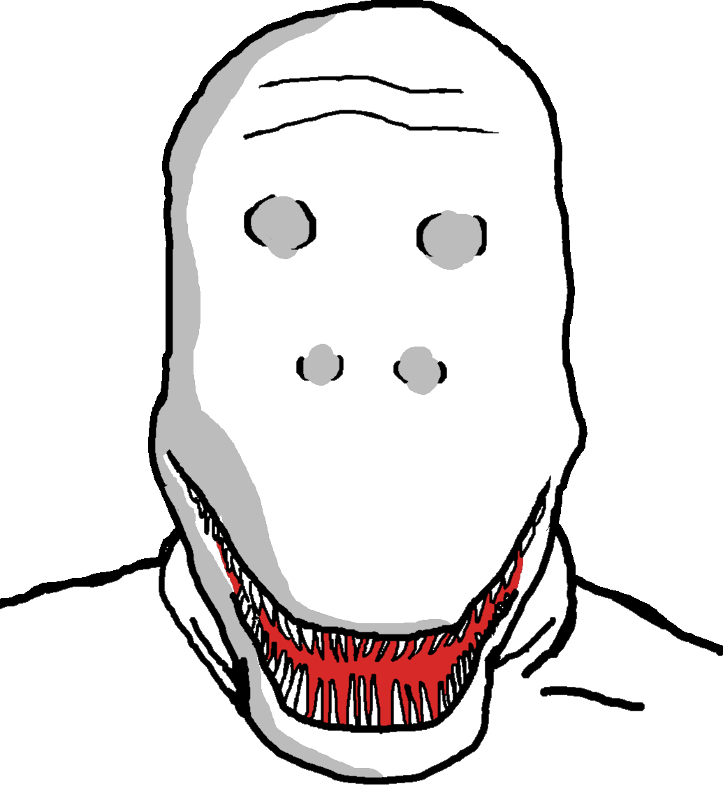 markiplier soyjak, stalker, 1soyjak, bald, dark, faceless, front view, looking at you, monster, no beard