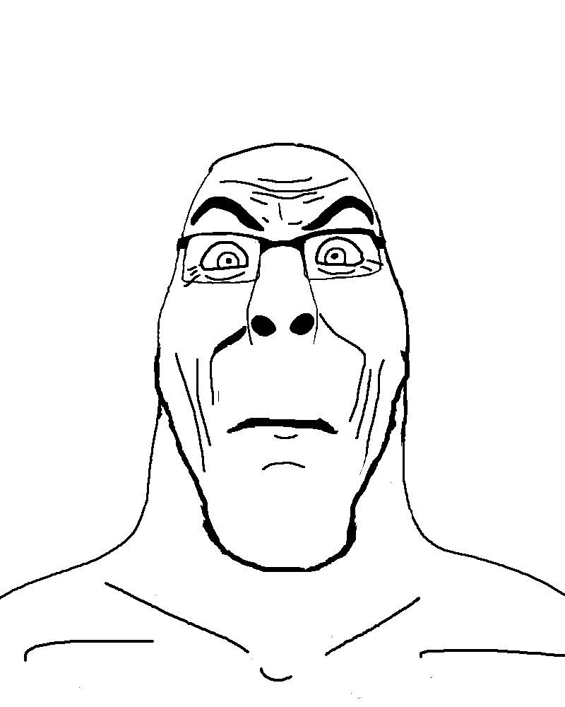 cobson, markiplier soyjak, cob noir, cobson front2, hornyson, hornyson front, neutralplier, fusionjaks, bald, closed mouth
