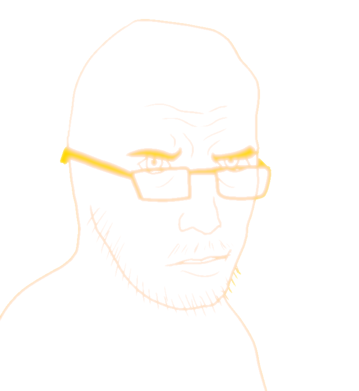 unknown, zoojak, 1soyjak, annoyed, bald, closed mouth, coloured lines, eyebags, forehead lines, frown