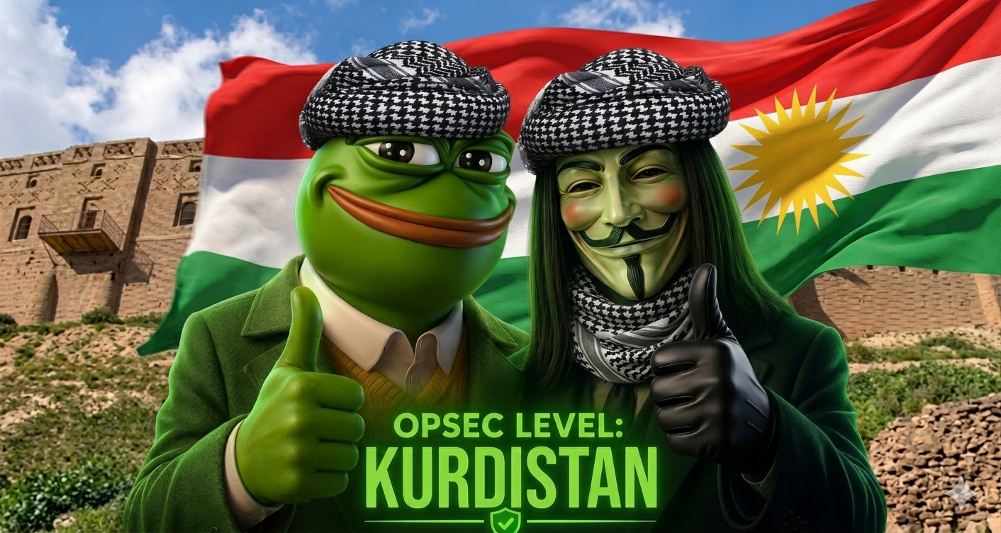 opsec demon, pepe, opsec level, brown hair, citadel, closed mouth, erbil, erbil citadel, google gemini, green skin