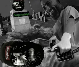 220889 - soybooru.com - 2soyjaks aryan aryan_warrior_(namefag) blonde_hair blue_eyes closed_mouth coffin defibrillator gigachad gigachad grave gravestone graveyard hair irl_background mexiaryan meximutt re.jpg