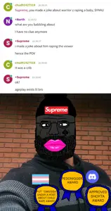 227280 - soybooru.com - beanie beard big_lips discord discord_logo eyebags eyebrows facial_hair fat forehead_lines gapejak george_floyd glasses grey_skin hairy i_cant_approve i_cant_breathe lips logo namefags pedophile(3).jpg