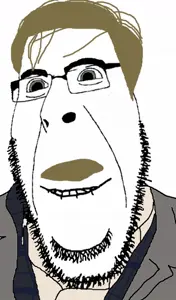 cobson, hornyson, biting lip, blonde hair, distorted, george harvey, glasses, hair, horny, movie