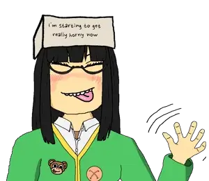 210993 - soybooru.com - asian banana black_hair blush eyelashes eyes female full_body glasses hair kuromi long_hair necklace nintendo nintendo_switch skirt slant_eyes soychang soytan video_game.png
