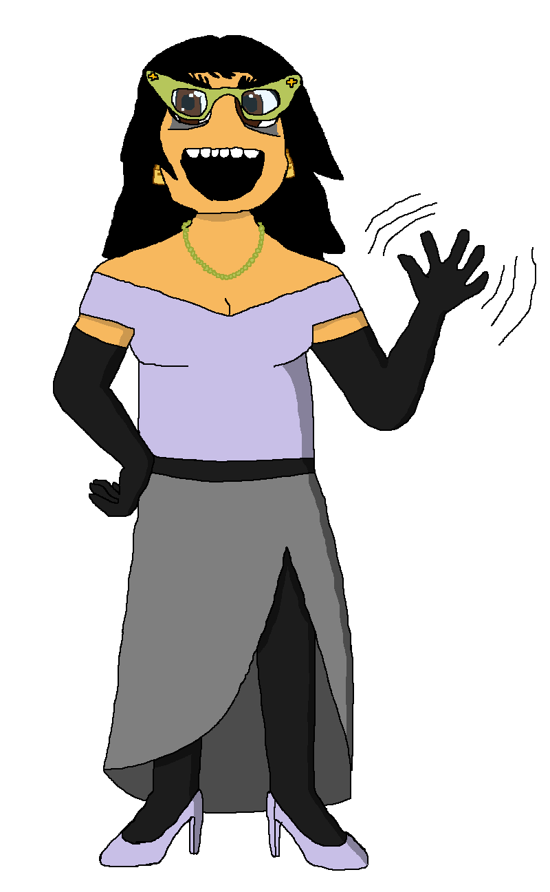 soytan, soymatilde, belt, black gloves, black hair, blush, brown eyes, clothes, dark hair, dress