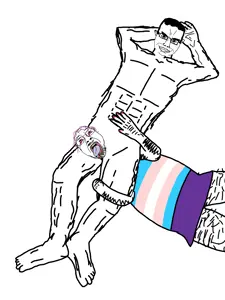 bernd, chudjak, chudjak front, hanging troonjak, troonjak, 2soyjaks, ack, arm, bloodshot eyes, buff