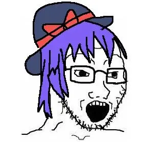soyak, anime, clothes, female, hat, nagae iku, uncolored skin, video game, touhou