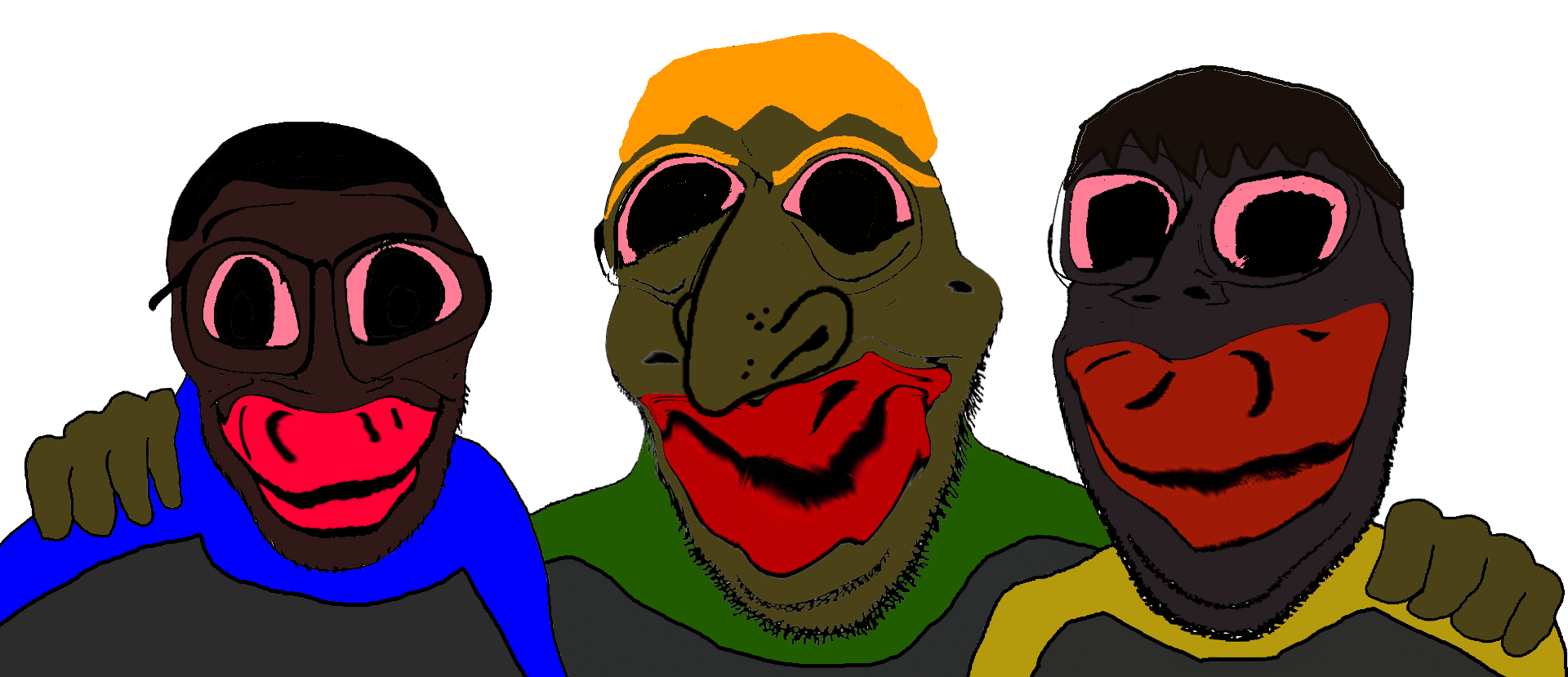 aryan_warrior, wordsalot and synonymous (left to right)