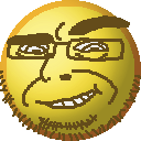 cobson, cobsontalks, nuurumoji, crossed arms, emoji, emoticon, glasses, raised eyebrow, smile, soyjak