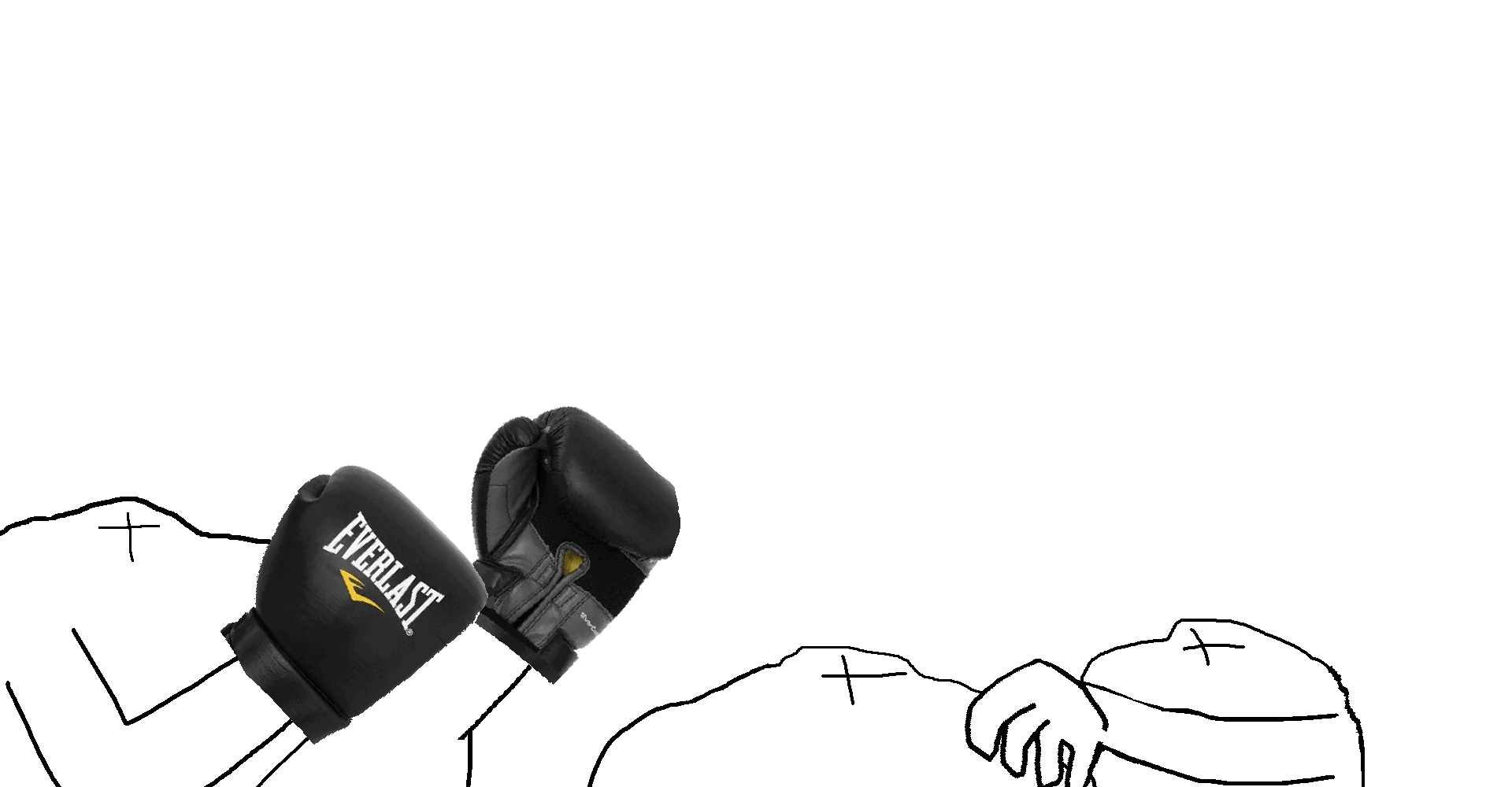 unknown, 3soyjaks, accessory, bald, boxing glove, everlast, front view, glove, gloves, half body