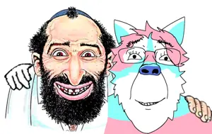 54551 - soybooru.com - balding beard chud chudjak chudjak_front closed_mouth clothes ear friendship glasses hair hand happy happy_jewish happy_merchant jewish_nose judaism kike merchant merchant merchant_front musta.png