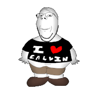 gapejak, wholesome soyjak, 1soyjak, animated, bald, black shirt, closed mouth, fat, full body, glasses