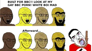 chudjak, soyak, chudjak front, arab, asian, beard, black skin, brown skin, closed mouth, glasses
